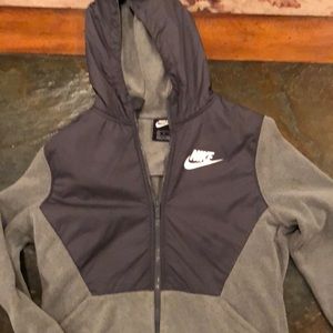 Boys Nike zip up hoodie